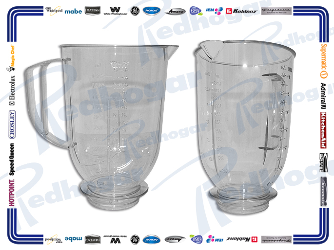 VASO HAMILTON PLASTICO REDONDO GDE 1.4LT PROTOR SILEX